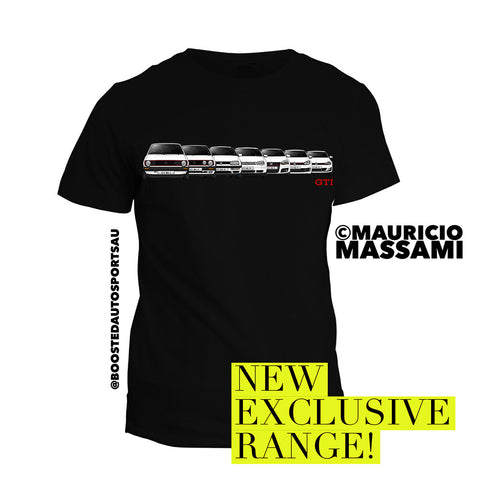 Exclusive VW Golf GTI "Generations" T-Shirt - Boosted Autosports PTY LTD