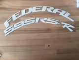 Officially Licensed FEDERAL 595RS-R Designer Series TredWear Tyre Lettering Kit