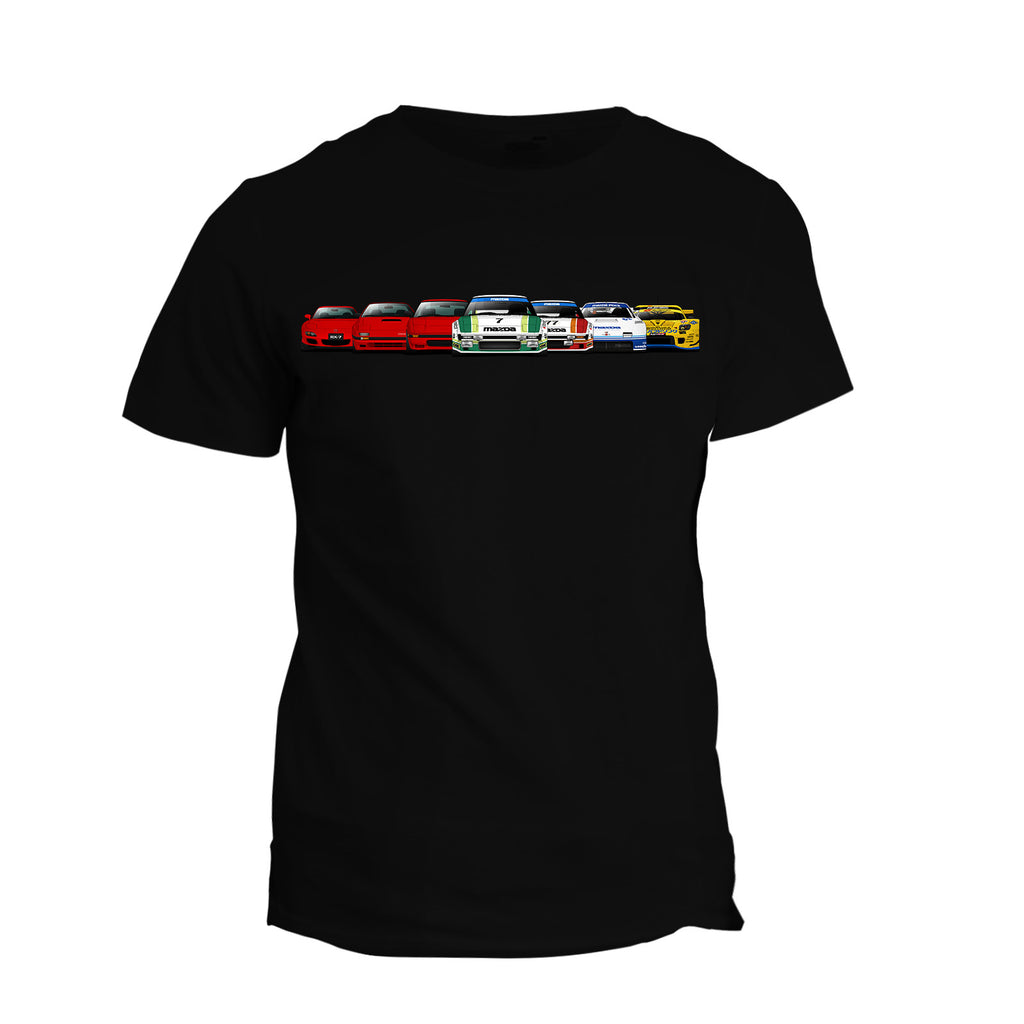 Exclusive Mazda RX7 "Generations" T-Shirt - Boosted Autosports PTY LTD