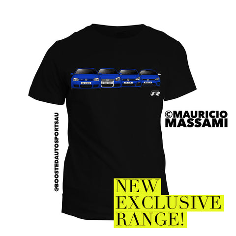 Exclusive VW Golf R "Generations" T-Shirt - Boosted Autosports PTY LTD