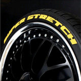 0.5" Inch Super Stretch Tredwear Custom Race Font Tyre Lettering