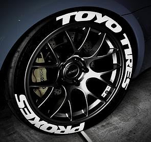 Licensed TOYO TIRES PROXES TredWear Tyre Lettering Kit - Boosted Autosports PTY LTD - 1