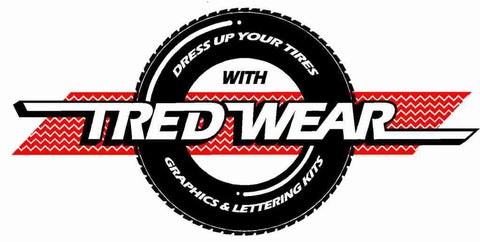 Kit 4 Designer Series TredWear Tyre Lettering Kit