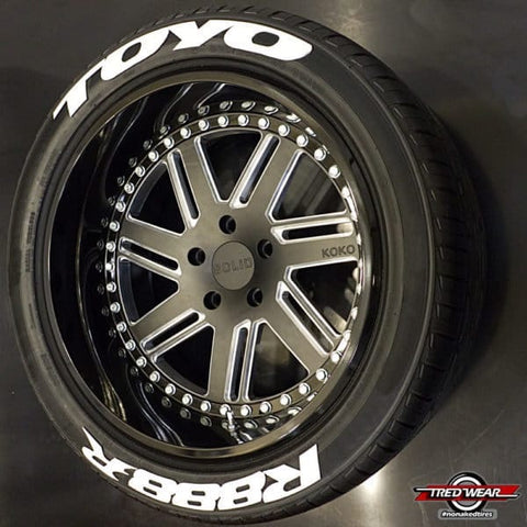 Officially Licensed TOYO R888R TredWear Tyre Lettering Kit